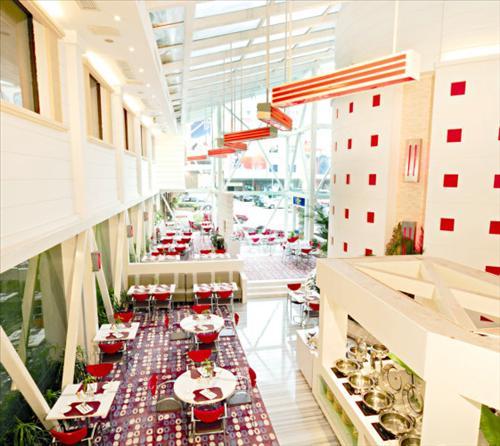 Aile Holiday Hotel جينجيانغ المطعم الصورة